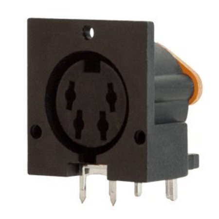 CUI DEVICES Circular Din Connectors 3 13 Positions, Receptacle, Right Angle, Through Hole, Standard Circular SDD-130J